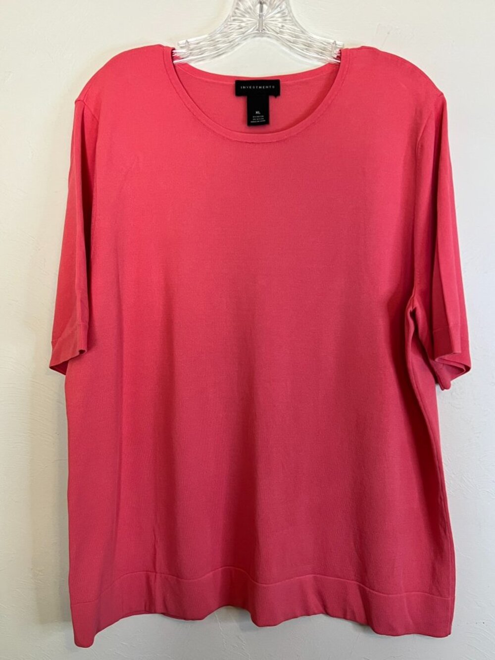 Investments Bright Coral Pull-On Women's Skirt